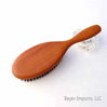 Paddle Hairbrush-Classic Style w/ Pure Boar Bristles, Pear wood #030-L
