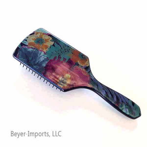 Paddle Hairbrush-Design Nostalgic w/ anti-static Nylon Bristles #040-N
