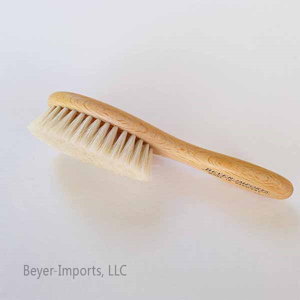Baby Hair Brush, small w/ Pure Goat Hair Bristles, Beech wood #201-GS