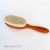 Baby Hair Brush, large w/ Goat Hair Bristles, Pear wood #210-GL