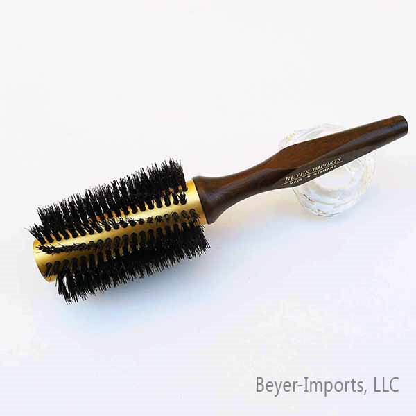 Gold-Plated Metal Tube Styling Brush w/ 100% Boar Bristles #300-G-boar