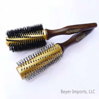 Group of Gold-Plated Styling Brushes w/ anti-static Nylon or Pure Boar Bristles