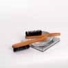 Traveling Hairbrush, small w/ Boar Bristles, Pear wood #094-travel-3